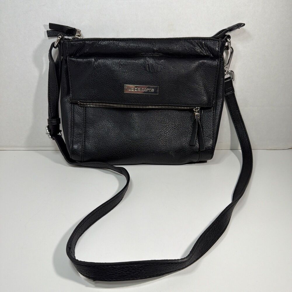 Y2K Vtg LIZ CLAIBORNE Purse Pebbled Crossbody Shoulder Bag Saddle Messenger